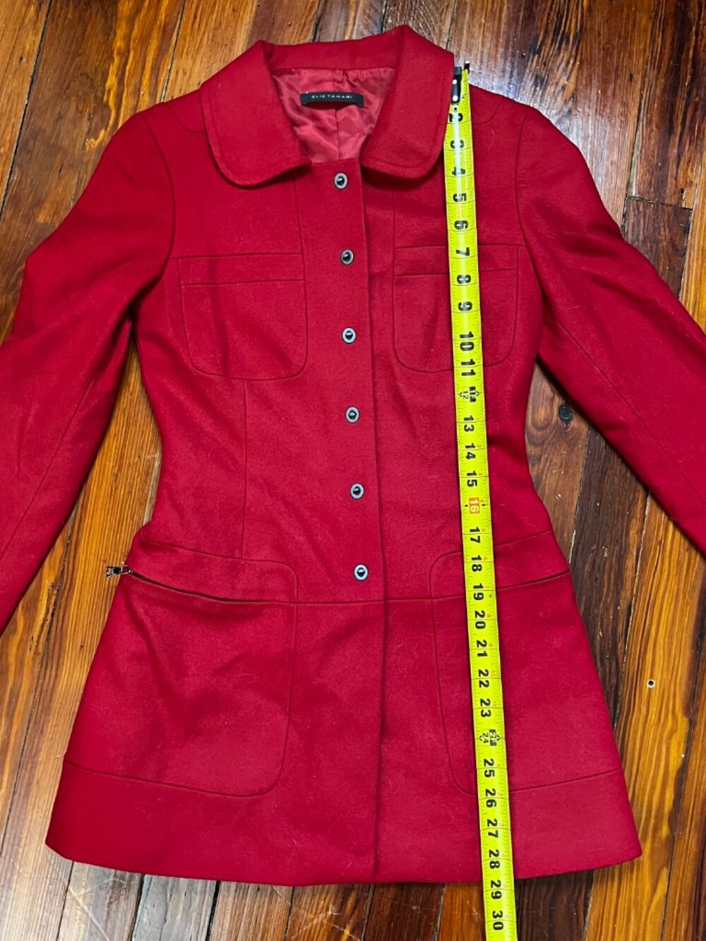 Red Wool Coat - Picture 7 of 12
